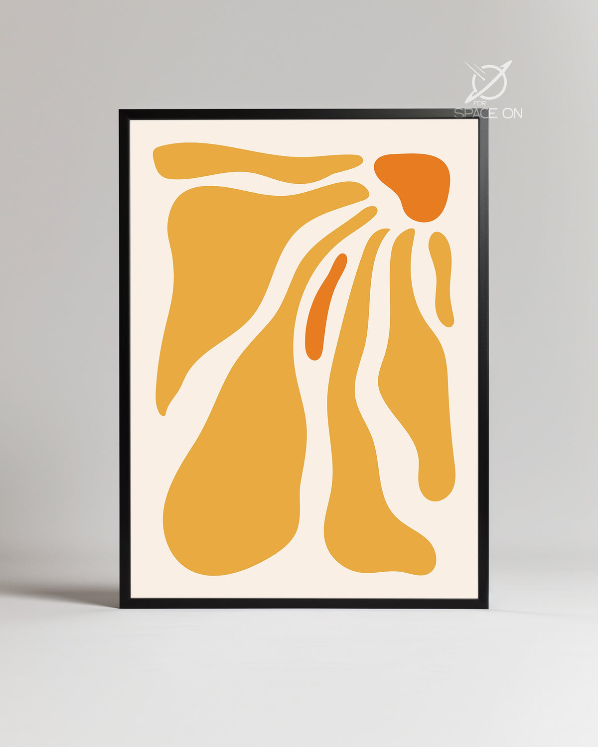 Ocre Flow Poster Tablosu