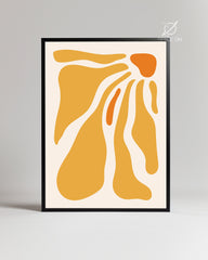 Ocre Flow Poster Tablosu