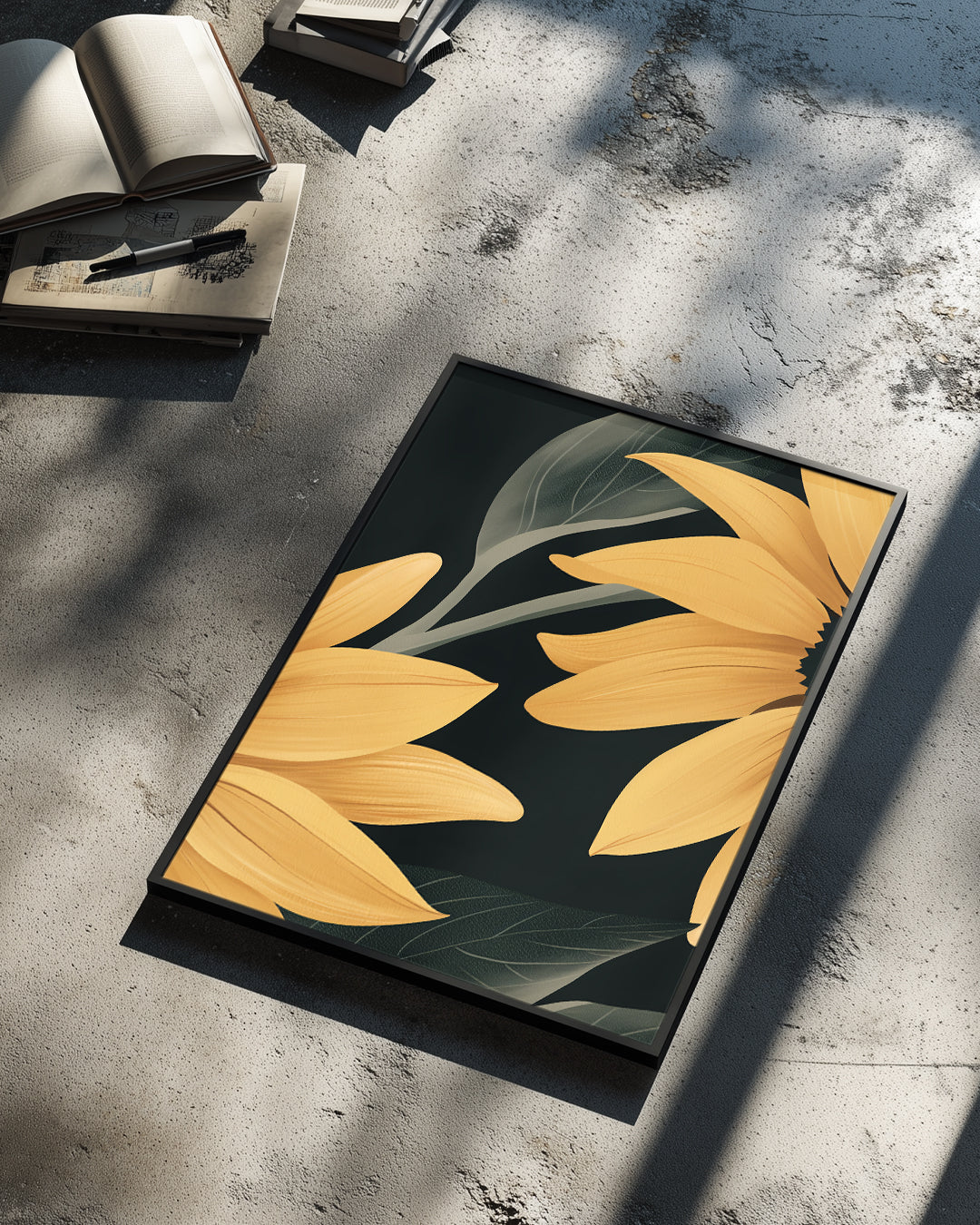 Ombre Tournesol Poster Tablosu