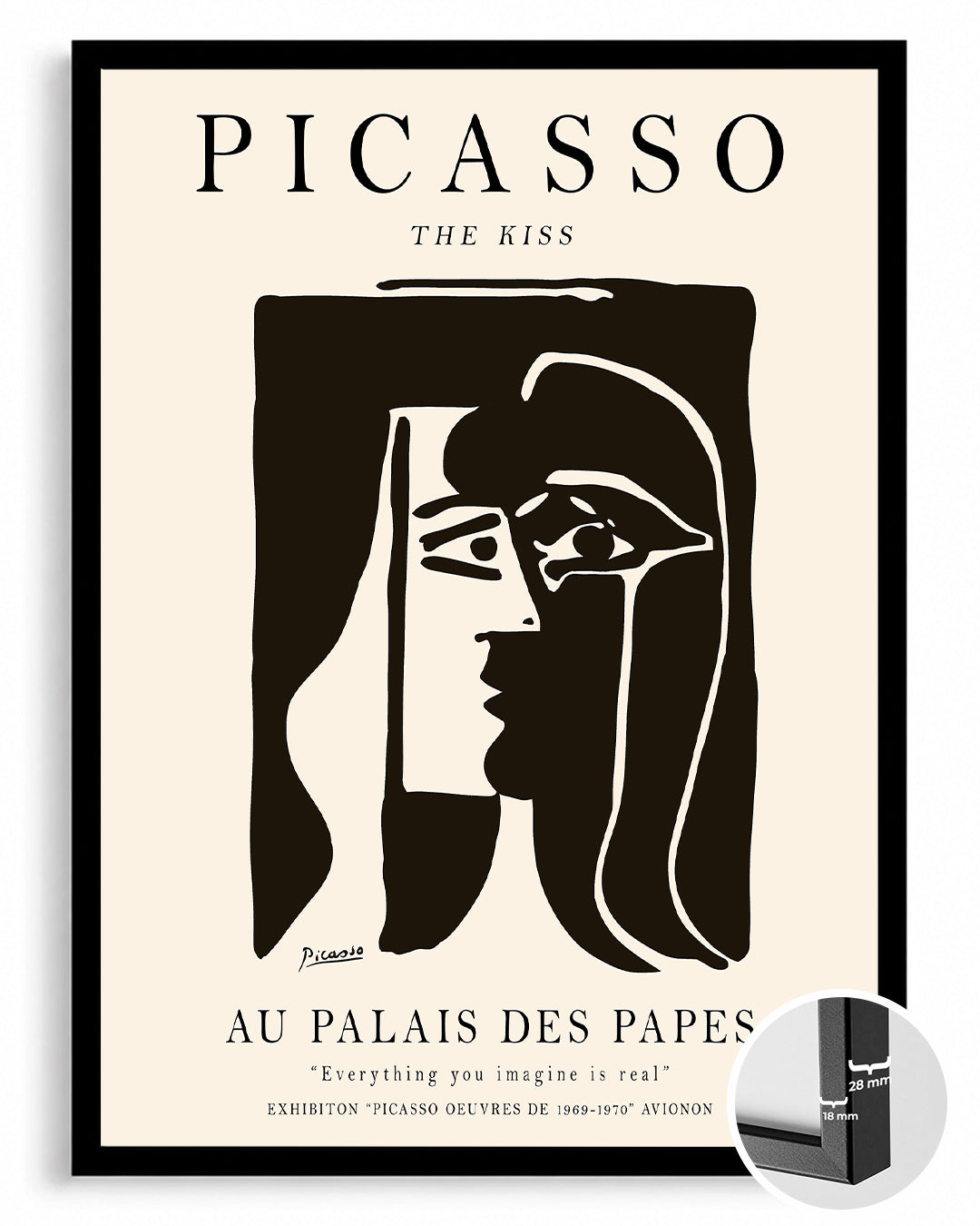 Öpüş - Pablo Picasso Poster Tablosu
