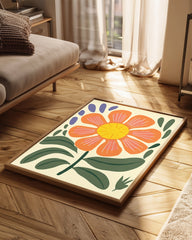 Orange Bloom Poster Tablosu