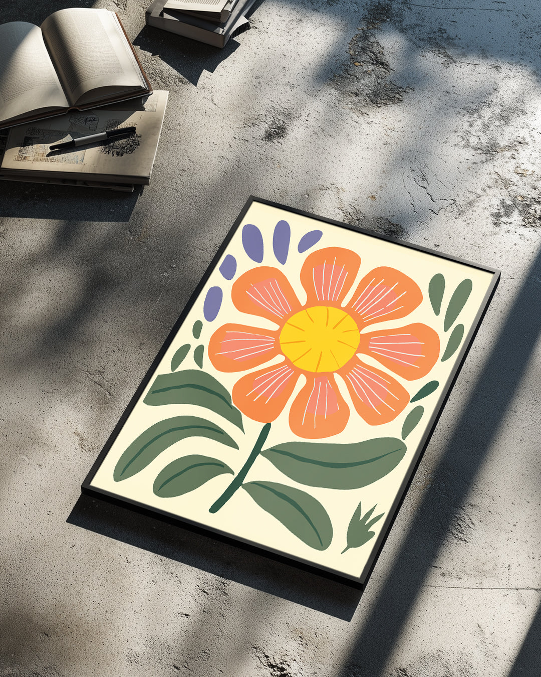 Orange Bloom Poster Tablosu