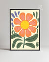 Orange Bloom Poster Tablosu