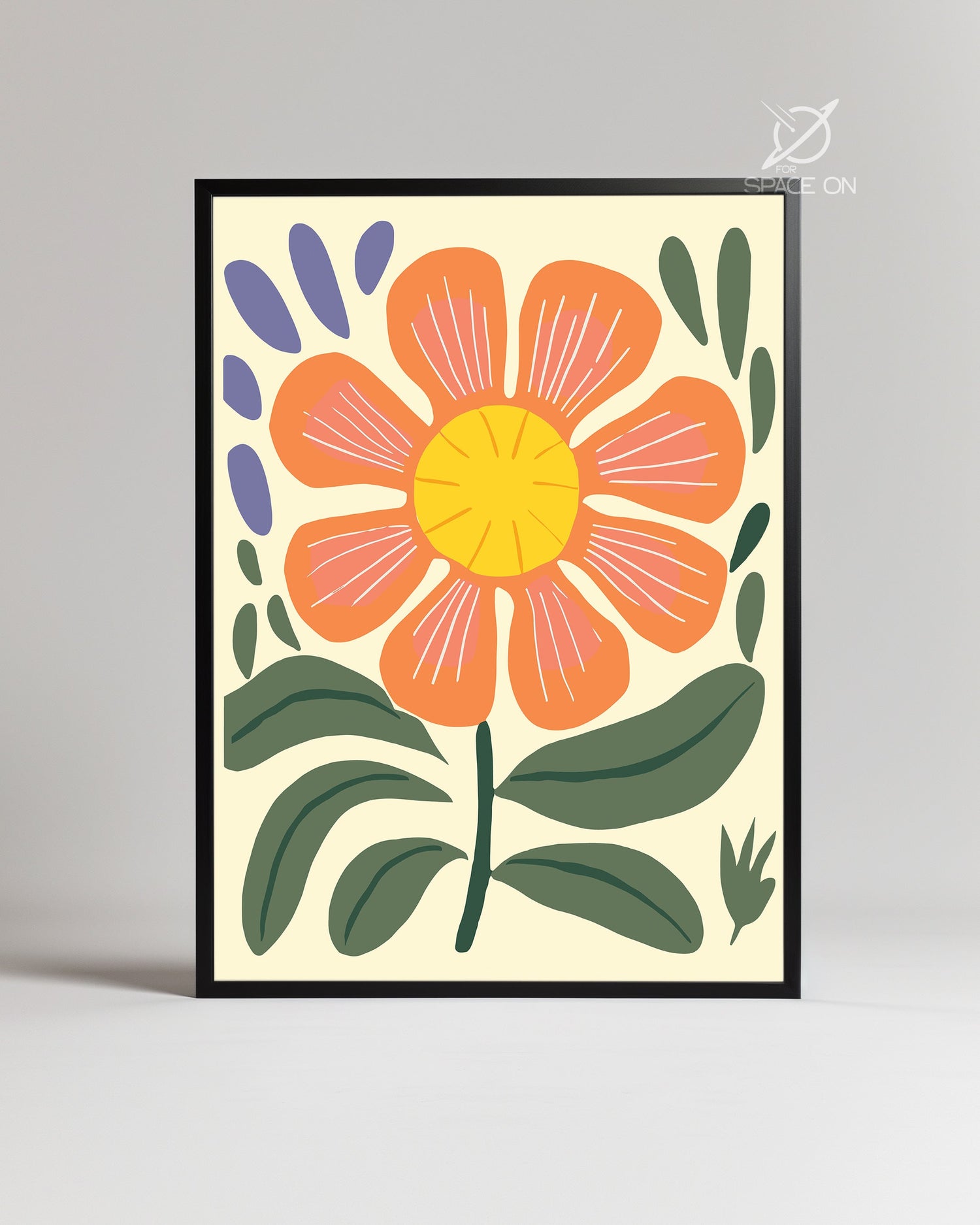 Orange Bloom Poster Tablosu