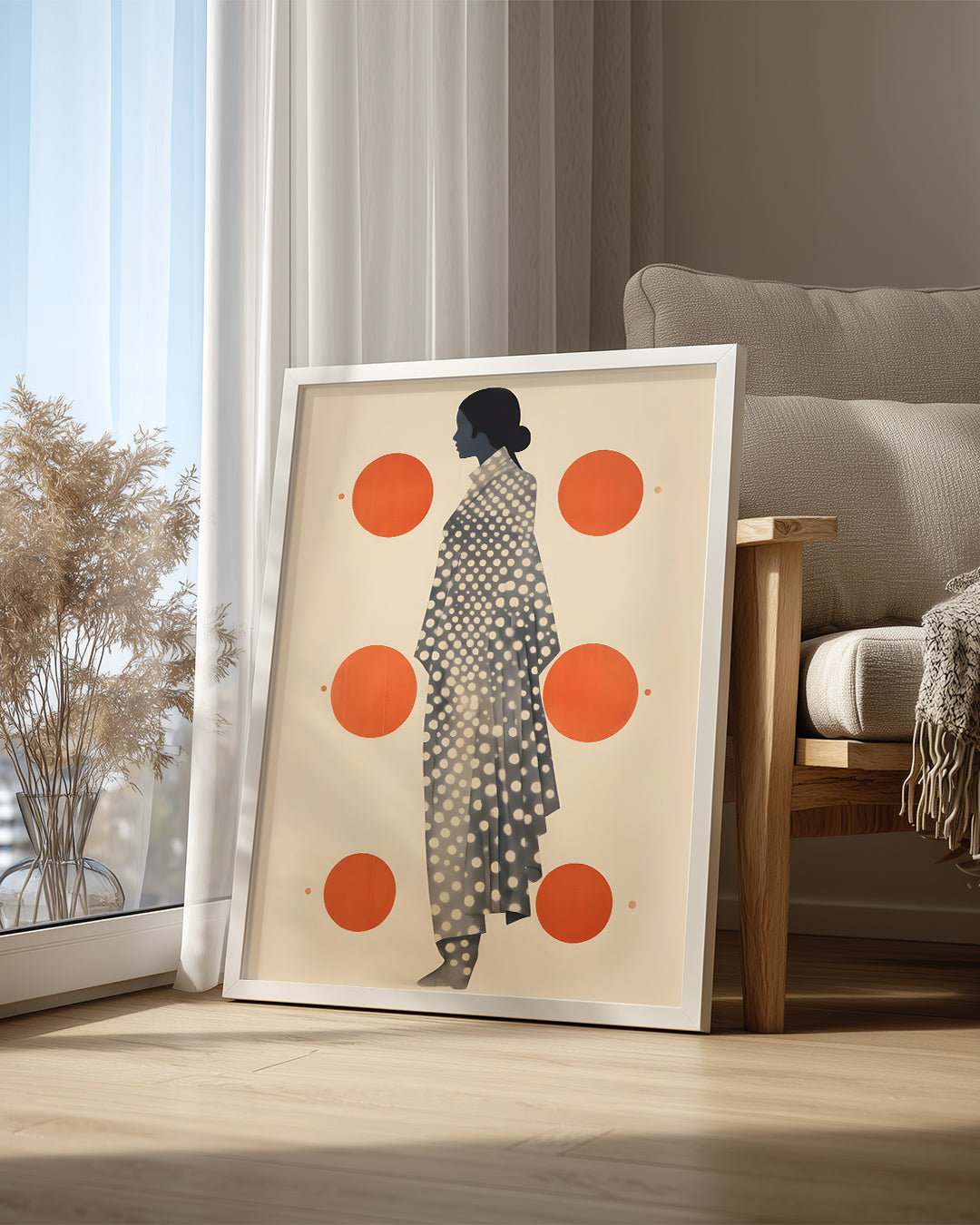 Orange Dots Poster Tablosu