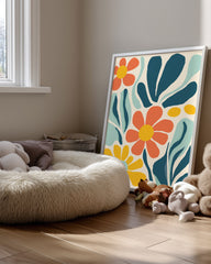 Orange Flou Poster Tablosu