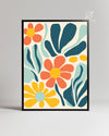 Orange Flou Poster Tablosu
