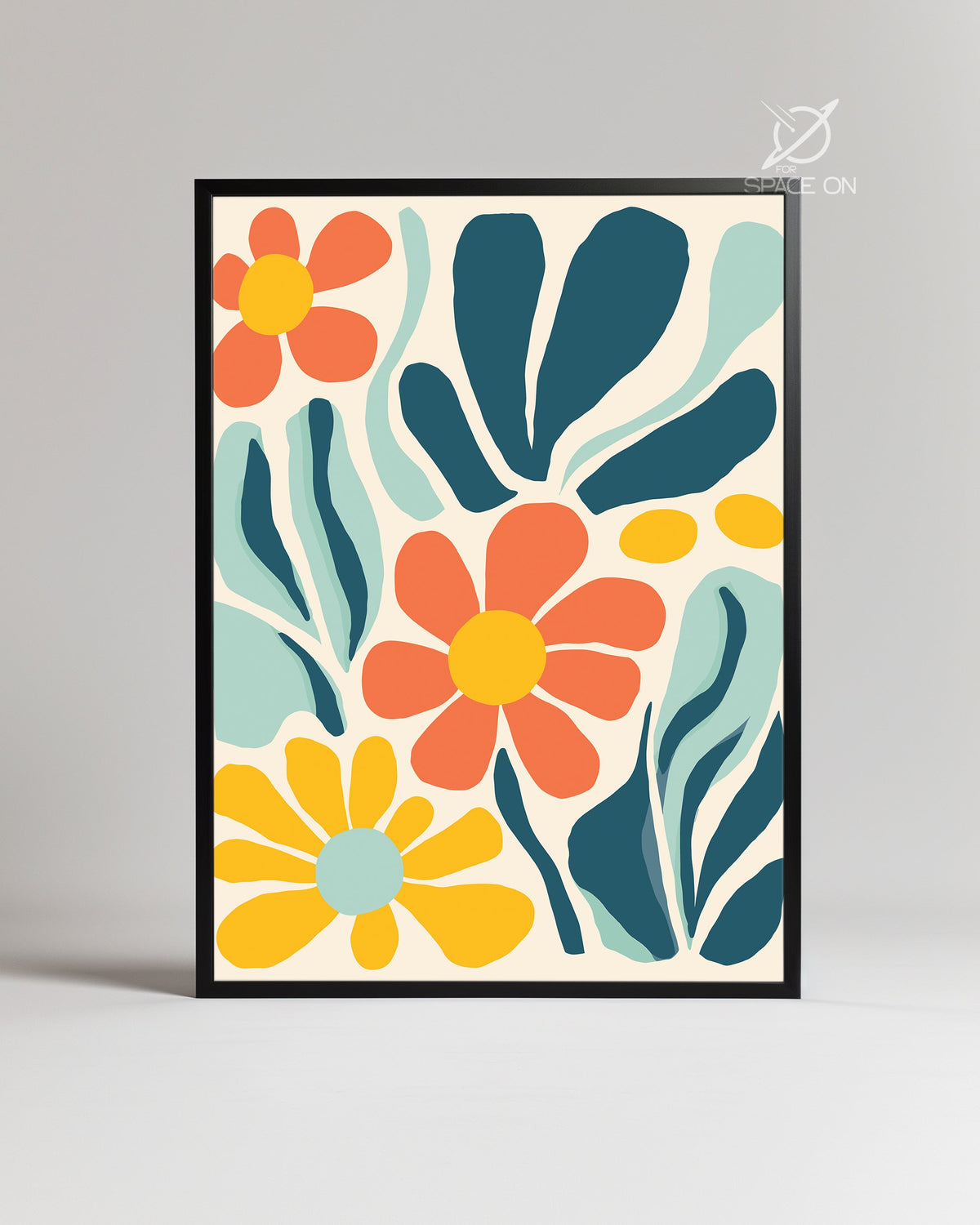 Orange Flou Poster Tablosu