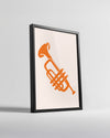 Orange Horn Poster Tablosu