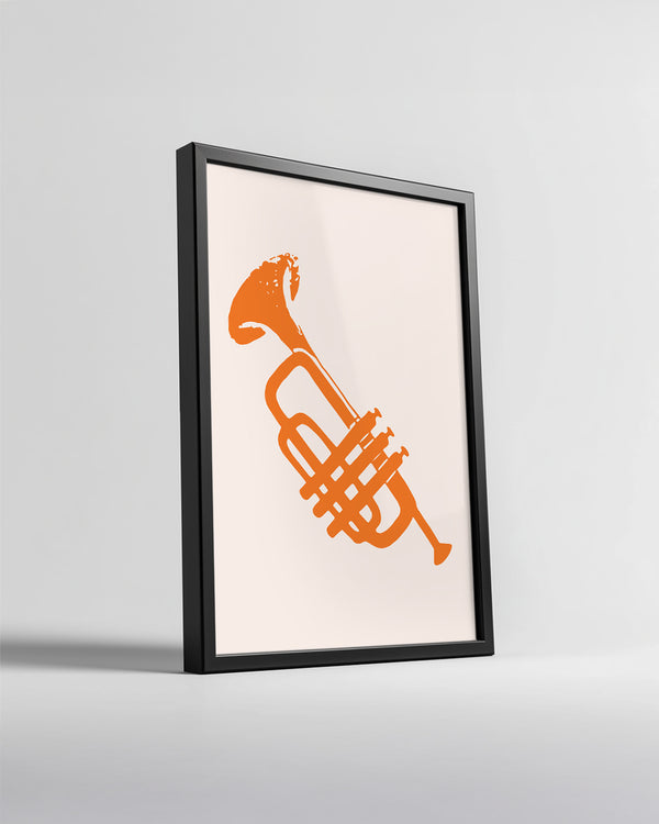 Orange Horn Poster Tablosu