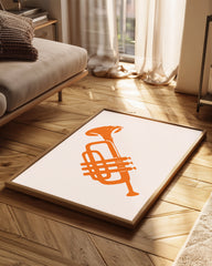 Orange Horn Poster Tablosu