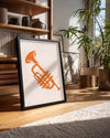 Orange Horn Poster Tablosu