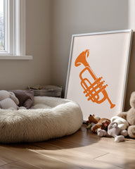 Orange Horn Poster Tablosu