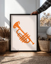 Orange Horn Poster Tablosu