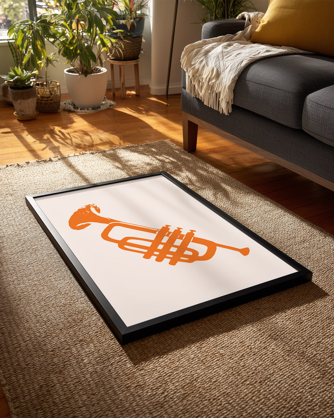 Orange Horn Poster Tablosu