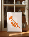 Orange Horn Poster Tablosu