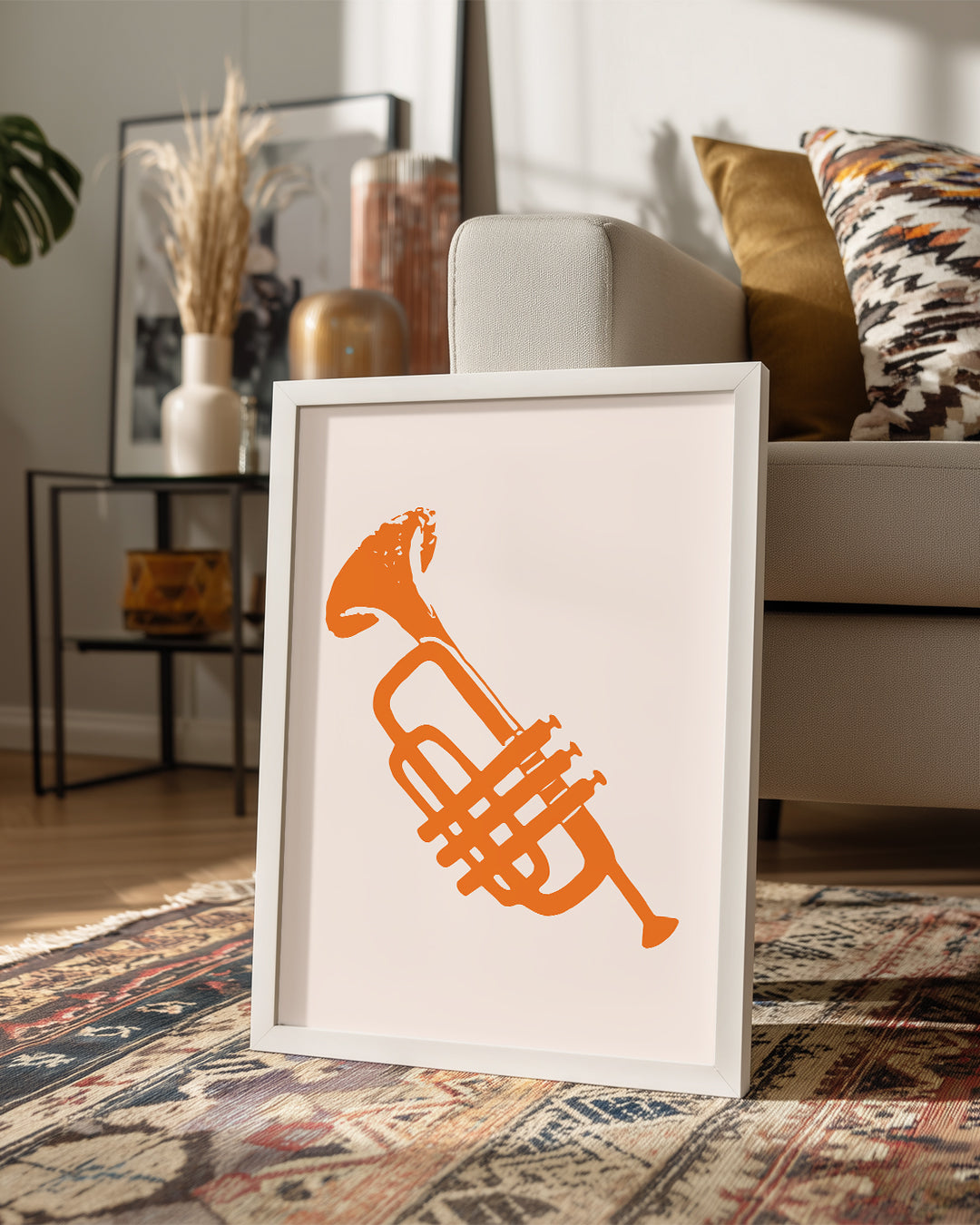 Orange Horn Poster Tablosu