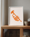 Orange Horn Poster Tablosu