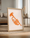Orange Horn Poster Tablosu