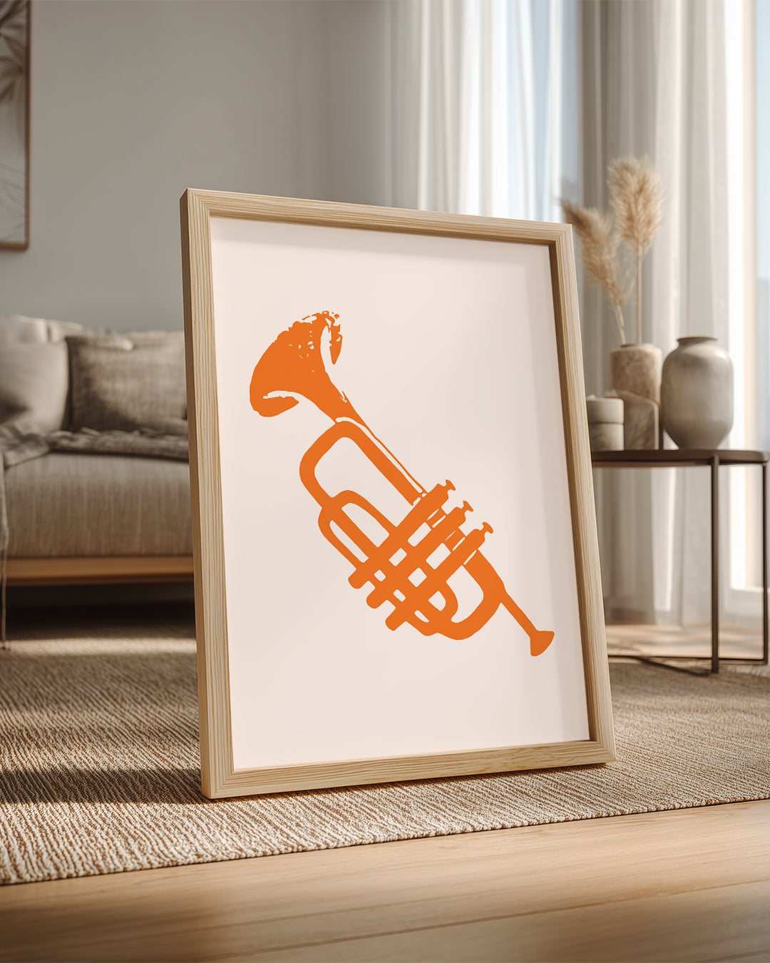 Orange Horn Poster Tablosu