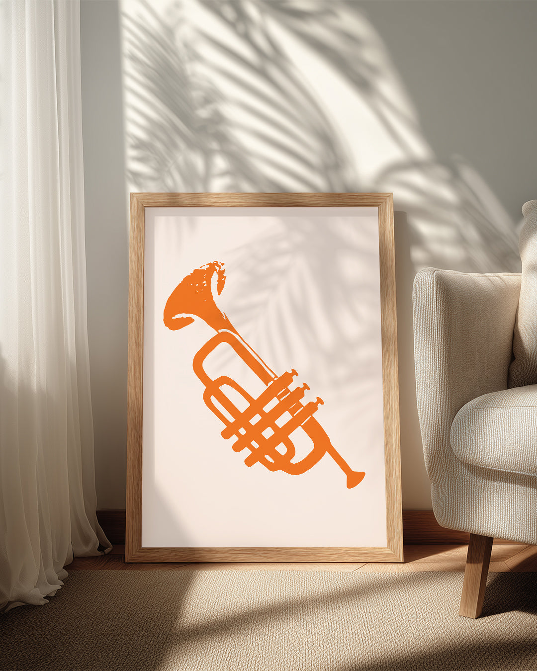 Orange Horn Poster Tablosu