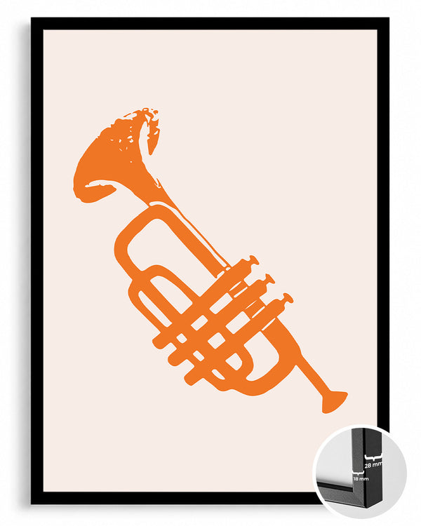 Orange Horn Poster Tablosu