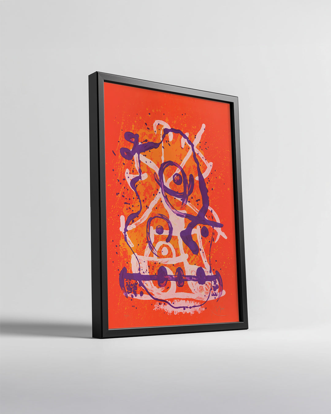 Orange Swirl Poster Tablosu