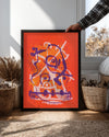 Orange Swirl Poster Tablosu