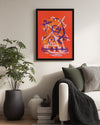 Orange Swirl Poster Tablosu