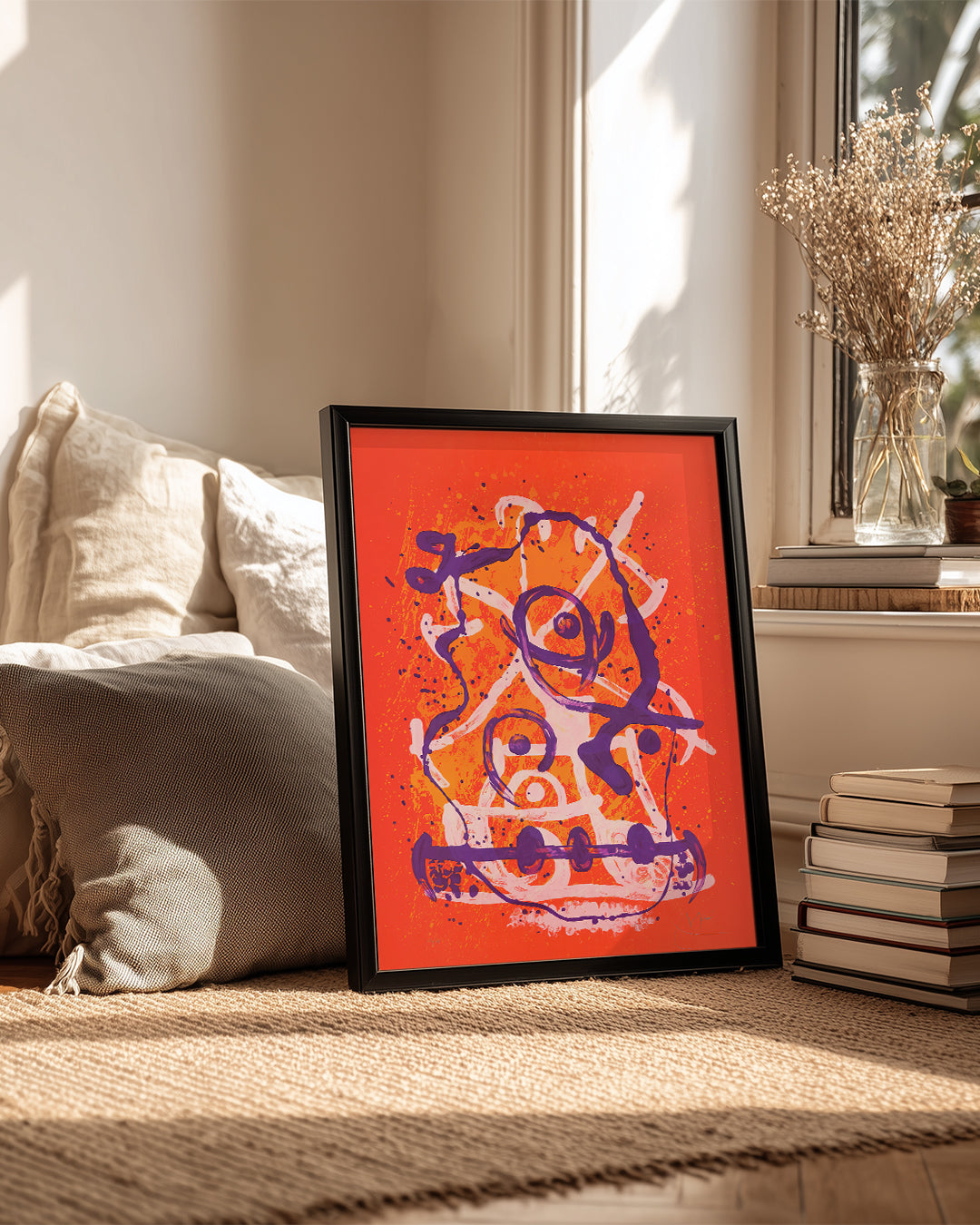 Orange Swirl Poster Tablosu