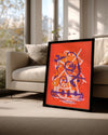 Orange Swirl Poster Tablosu