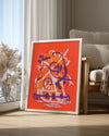 Orange Swirl Poster Tablosu