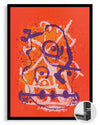 Orange Swirl Poster Tablosu