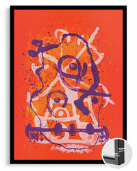 Orange Swirl Poster Tablosu