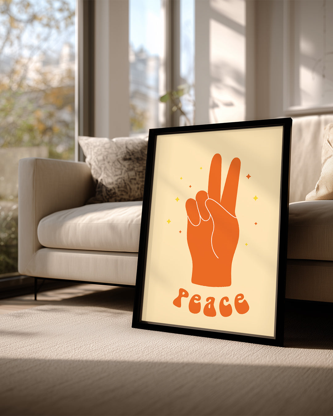 Orange V Poster Tablosu