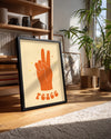 Orange V Poster Tablosu