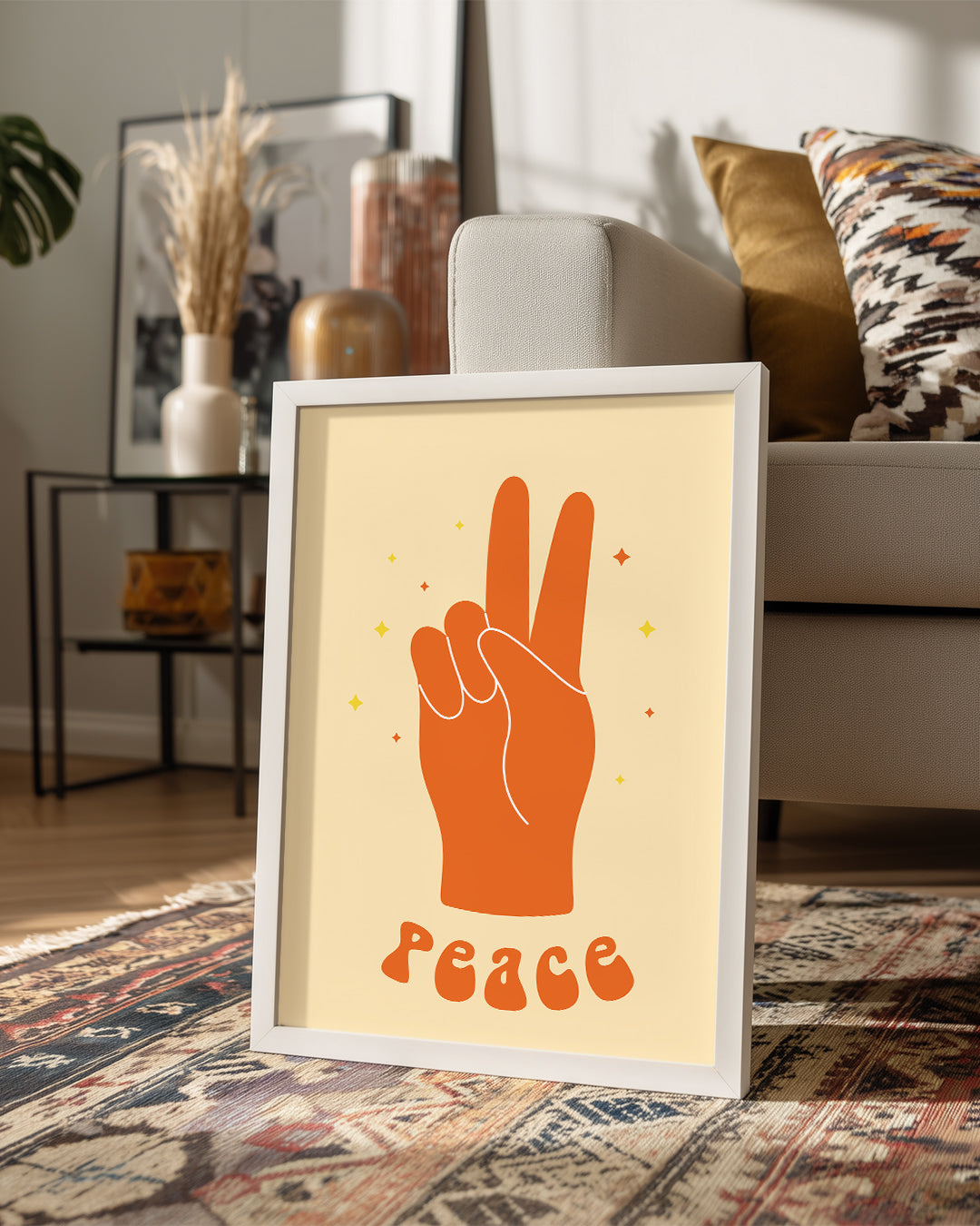 Orange V Poster Tablosu