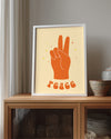 Orange V Poster Tablosu