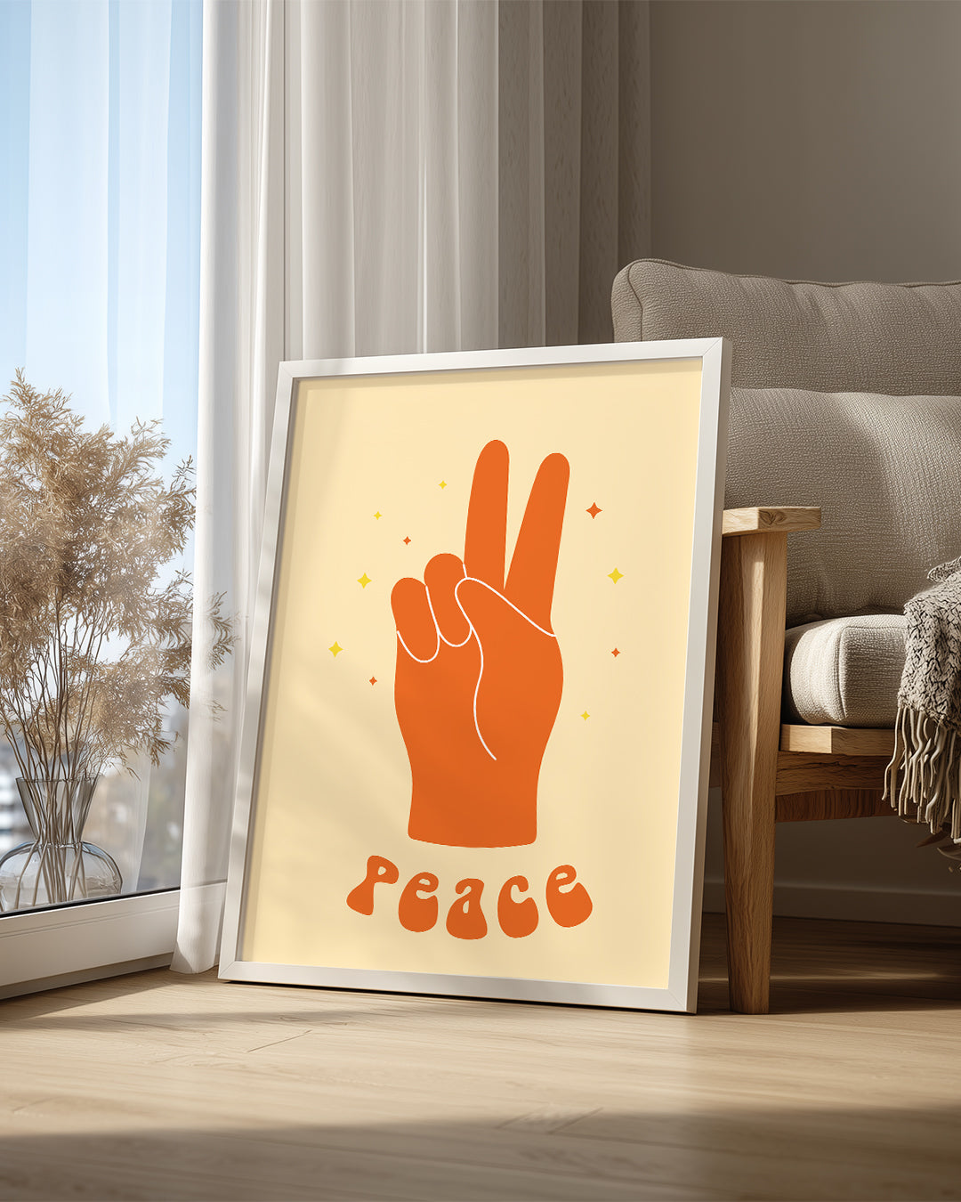 Orange V Poster Tablosu