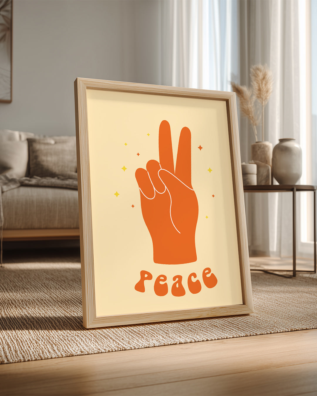 Orange V Poster Tablosu