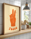 Orange V Poster Tablosu