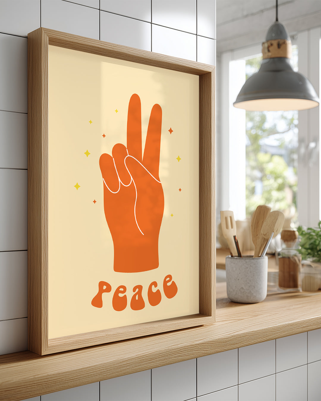 Orange V Poster Tablosu