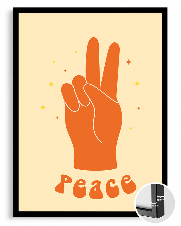 Orange V Poster Tablosu