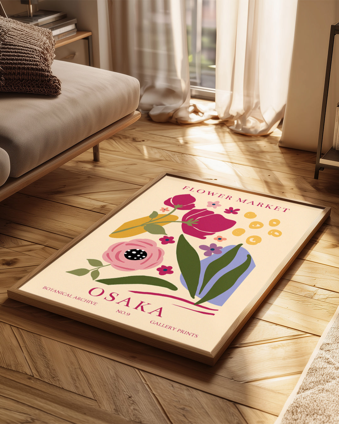 Osaka Pink Poster Tablosu