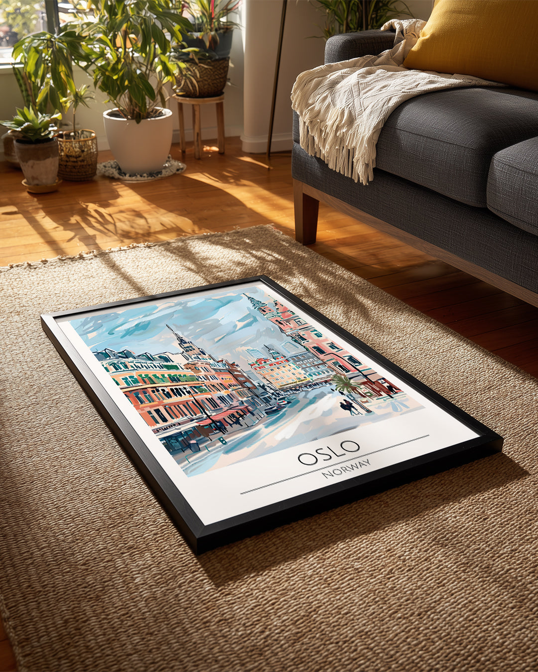 Oslo Norveç Poster Tablosu