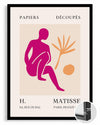 Oturan Figür ve Yaprak - Henri Matisse - 1955 Poster Tablosu