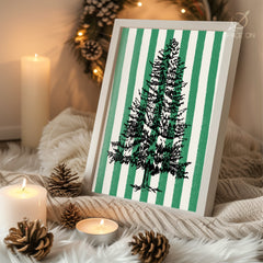 Outdoor Christmas Tree Poster Tablosu