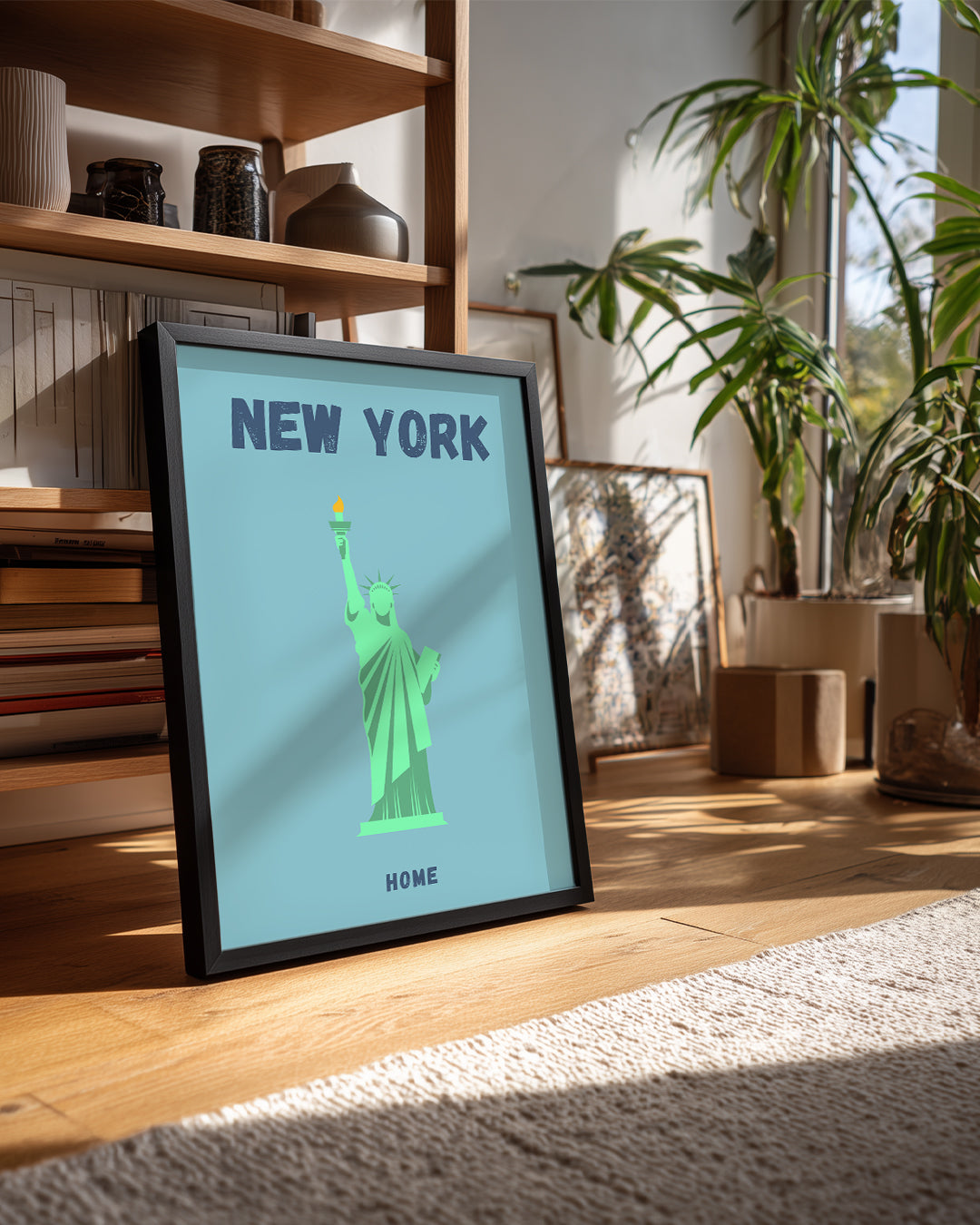 Özgürlük Heykeli - New York Silüeti Poster Tablosu