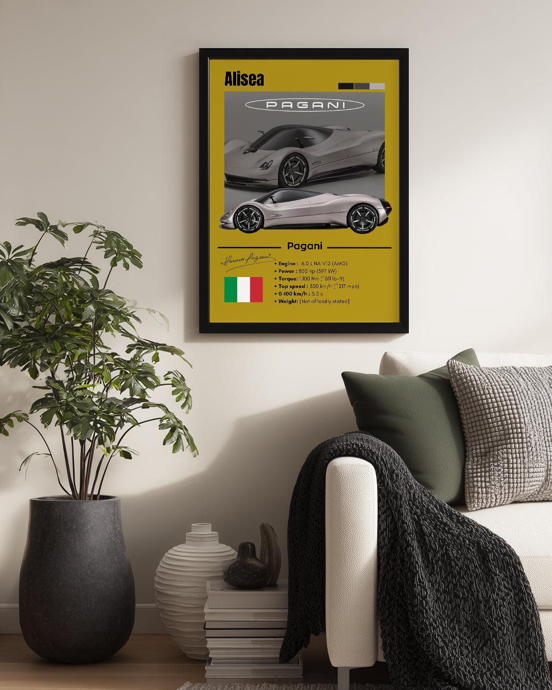 Pagani Alisea Poster Tablosu