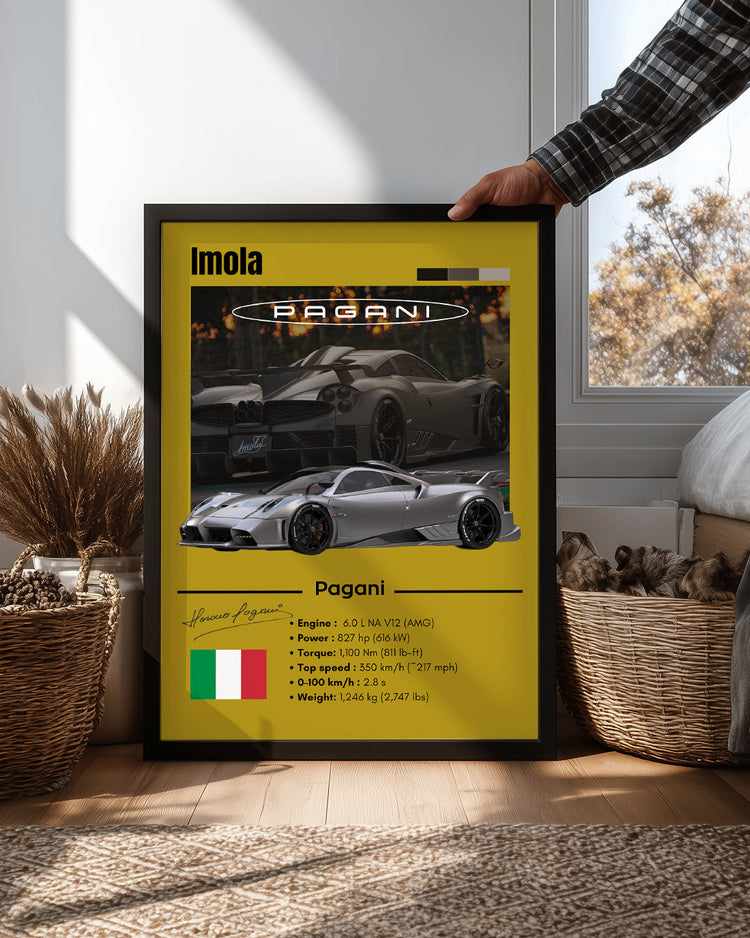 Pagani Imola Poster Tablosu